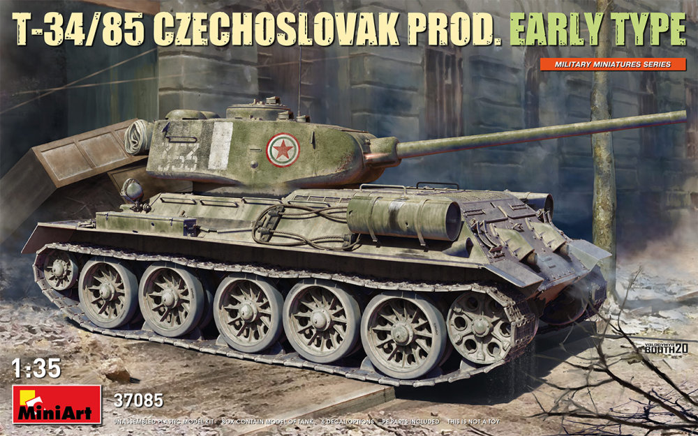 1/35 T-34/85 Czechoslovak Prod. Early (6x camo)