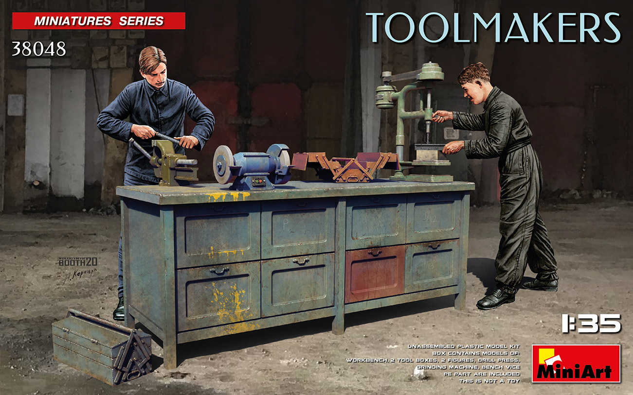 1/35 Toolmakers (workbench, 2 fig. & tools)