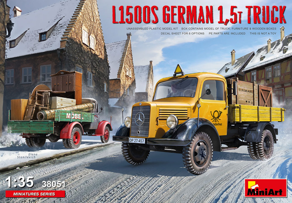 1/35 L1500S German 1,5t Truck (6x camo)