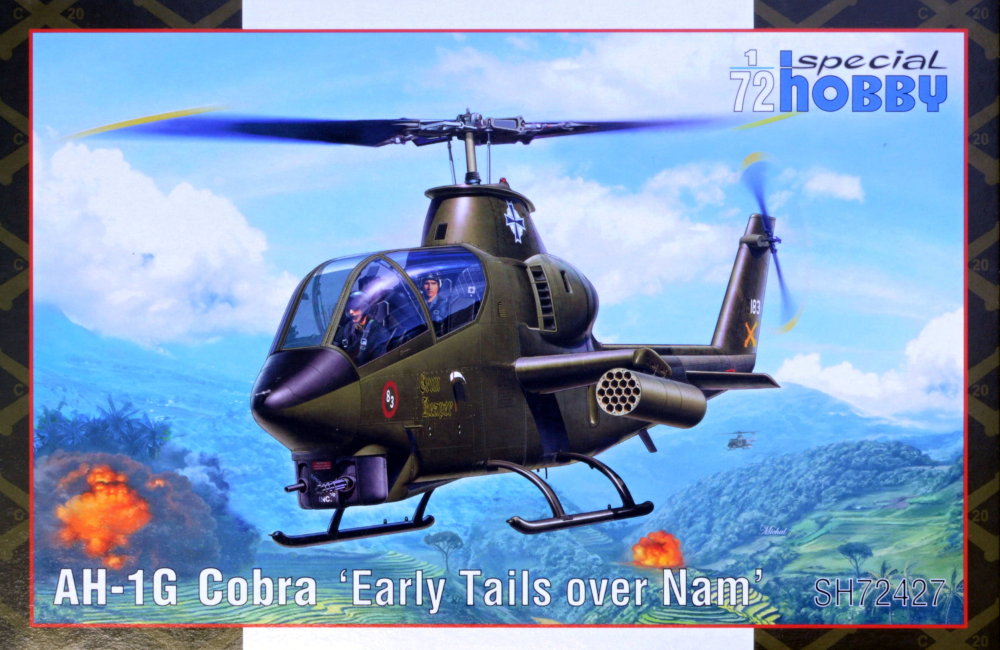 1/72 AH-1G Cobra 'Early Tails over Nam' (4x camo)