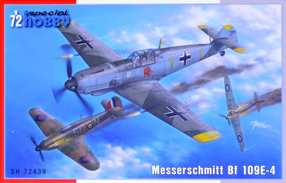 1/72 Messerschmitt Bf 109E-4 (4x camo)