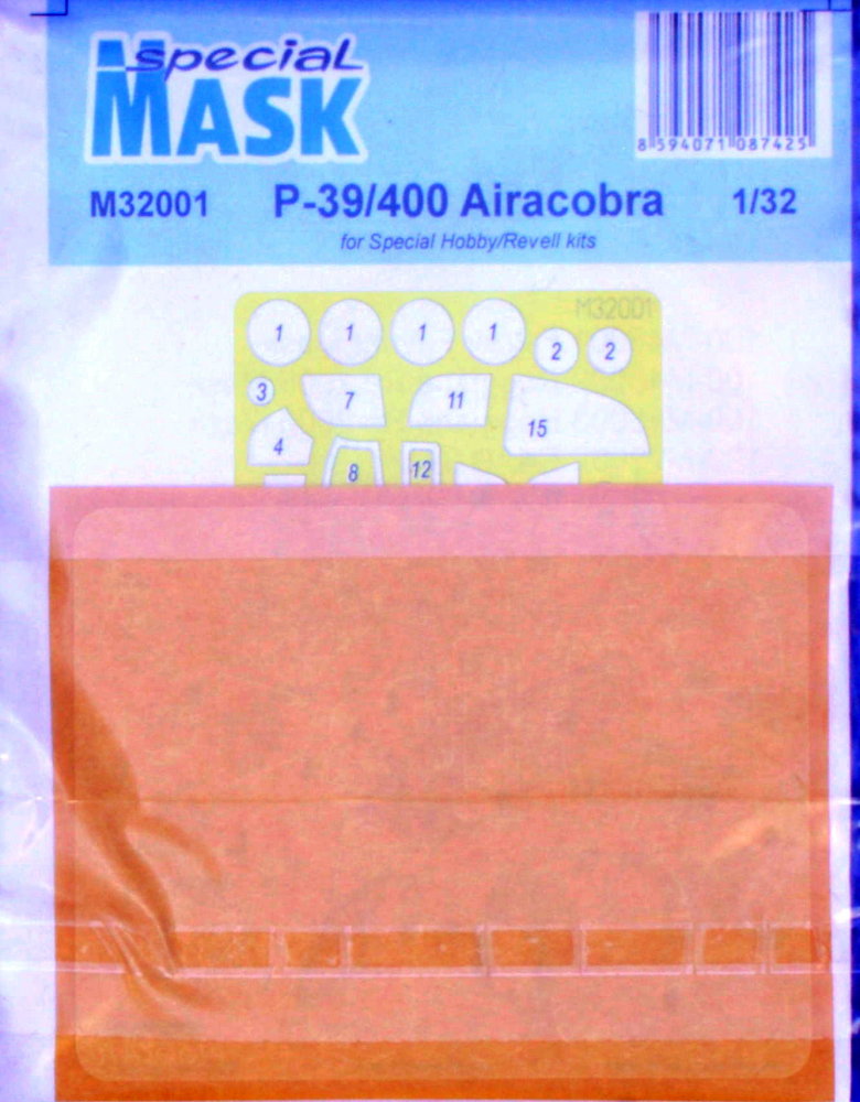 1/32 Mask for P-39/400 Airacobra (SP.HOBBY/REV)