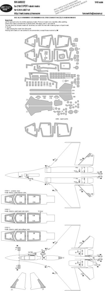 1/48 Mask Su-27UB EXPERT (GWH L4827)