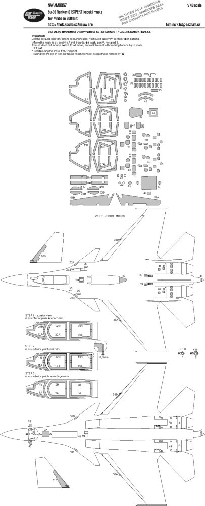 1/48 Mask Su-33 Flanker-D EXPERT (MINIBASE 8001)