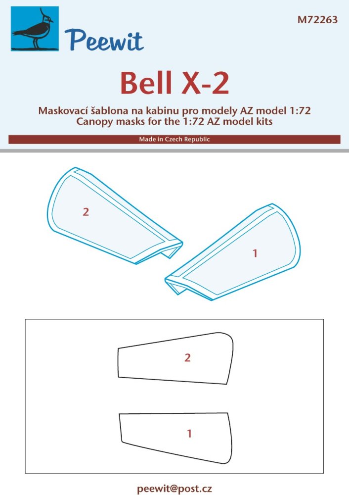 1/72 Canopy mask Bell X-2 (AZ)
