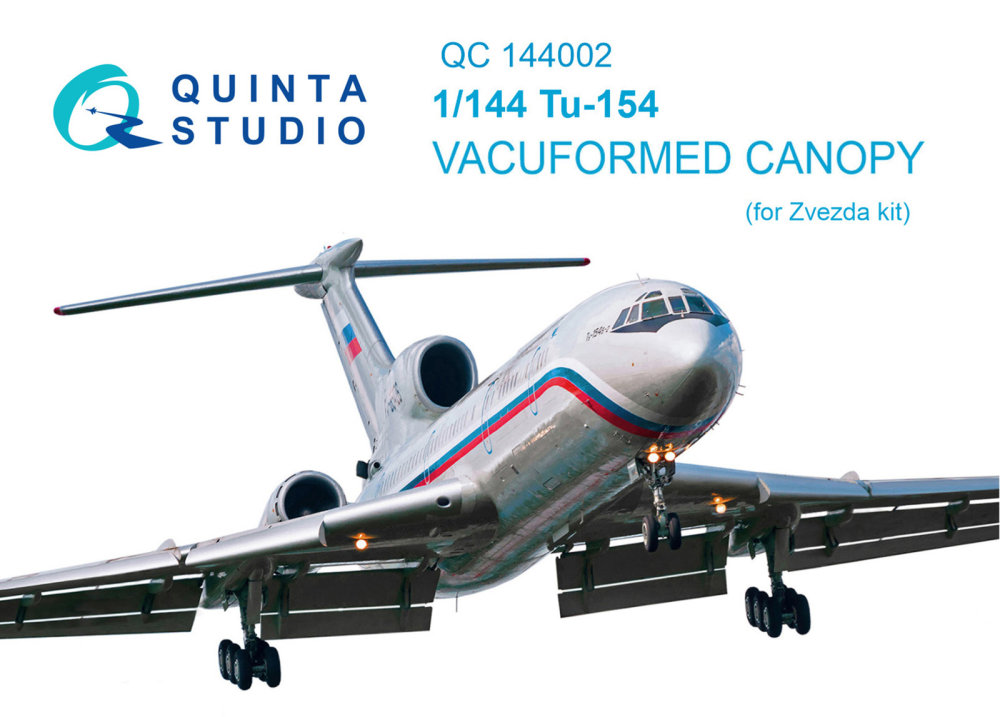 1/144 Vacu canopy for Tu-154 (ZVE)