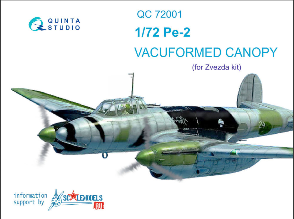 1/72 Vacu canopy for Pe-2 (ZVE)