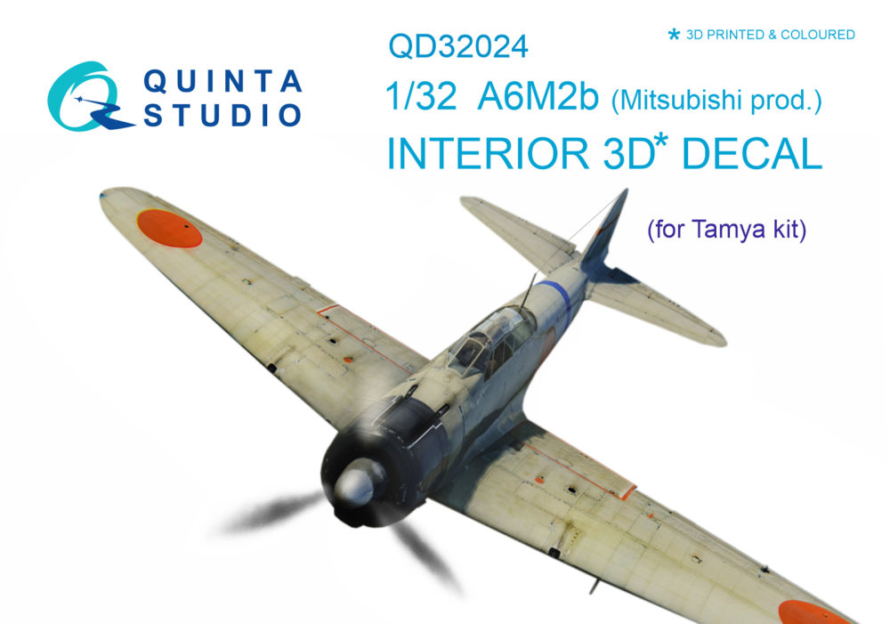 1/32 Mitsubishi A6M2b 3D-Print&col.Interior (TAM)