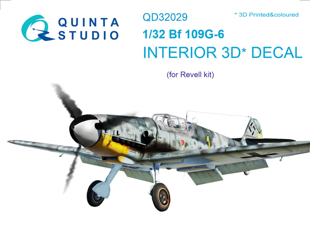 1/32 Bf 109G-6 3D-Print & colour Interior (REV)