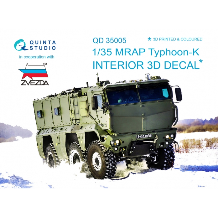 1/35 MRAP Typhoon-K 3D-Print&colour Interior (ZVE)