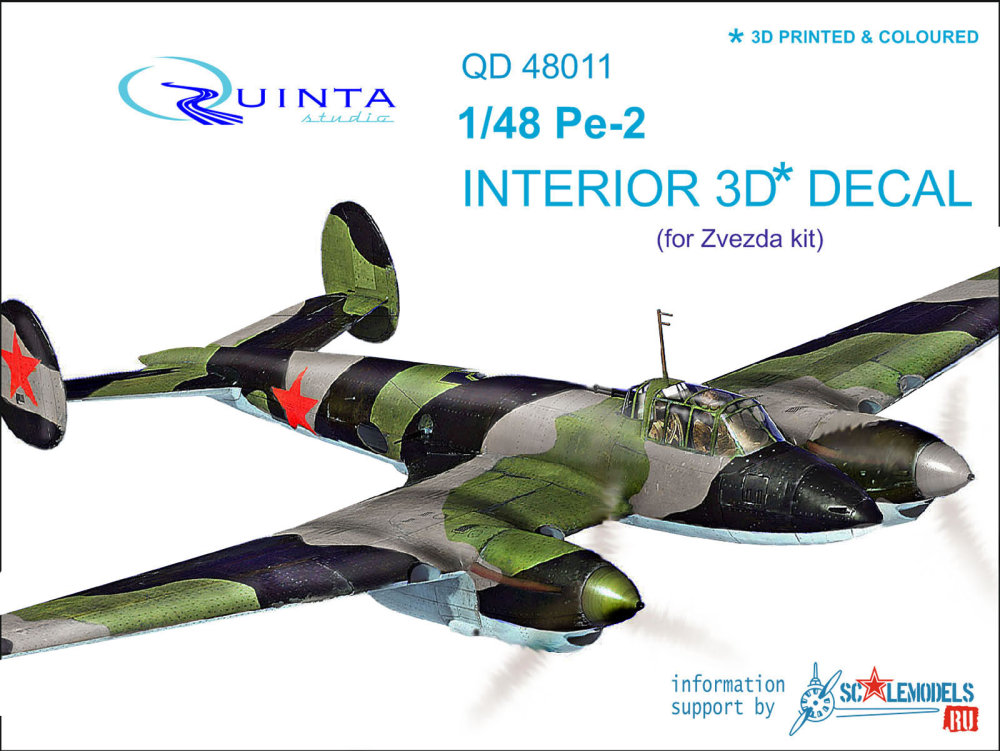 1/48 Pe-2 3D-Print&colour Interior (ZVE)