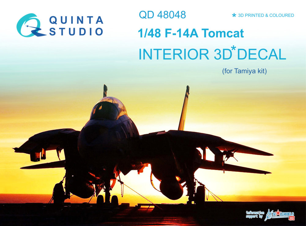 1/48 F-14A Tomcat 3D-Printed&colour Interior (TAM)