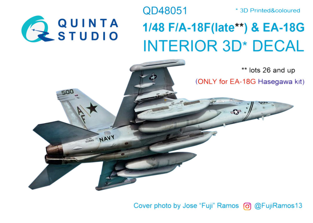 1/48 F/A-18F late / EA-18G 3D-Print & col.Interior