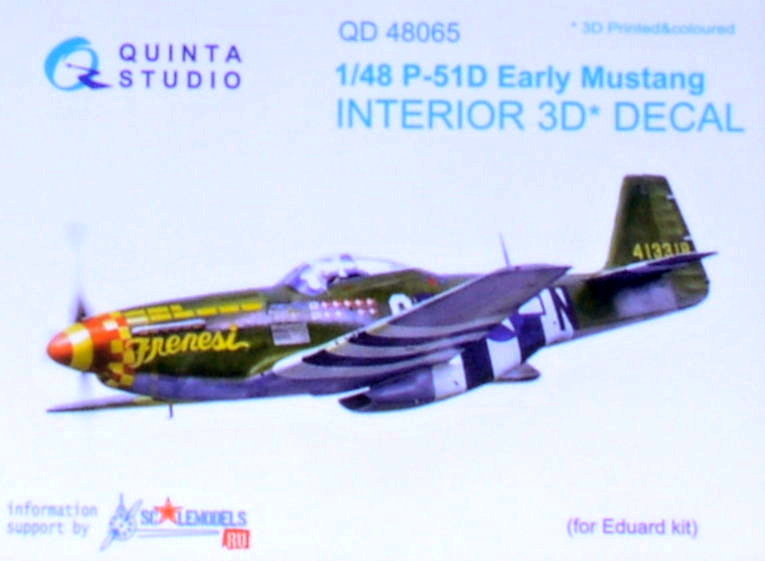 1/48 P-51D Early Mustang 3D-Printed Interior (EDU)