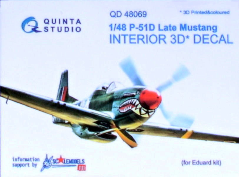 1/48 P-51D Late Mustang 3D-Printed Interior (EDU)