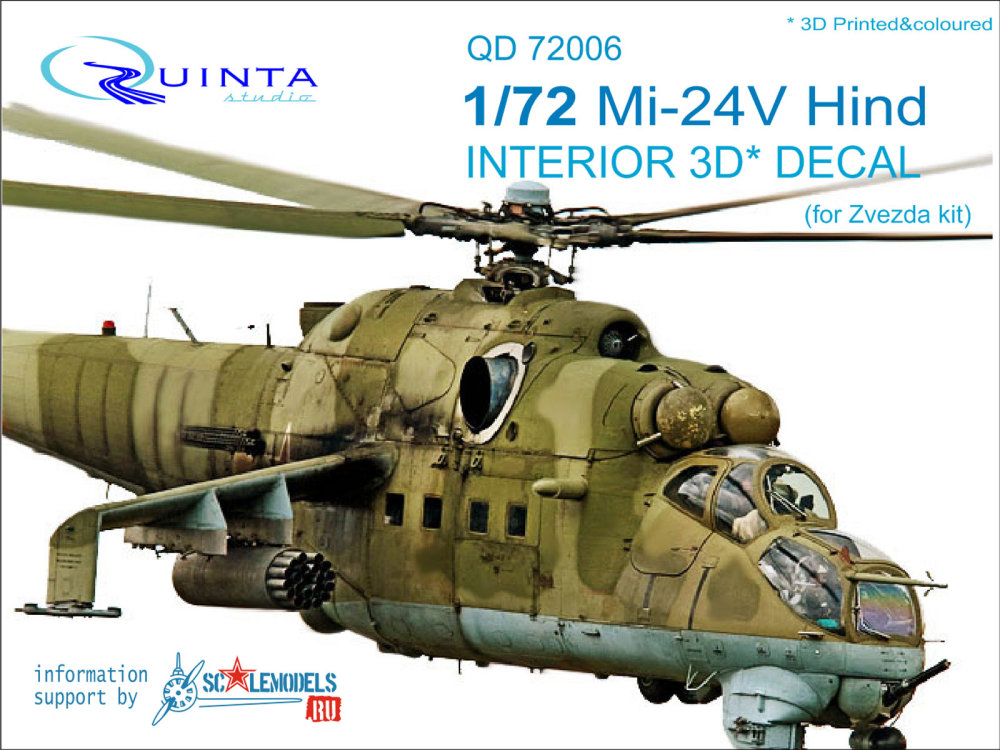 1/72 Mi-24V  3D-Print&colour Interior (ZVE)
