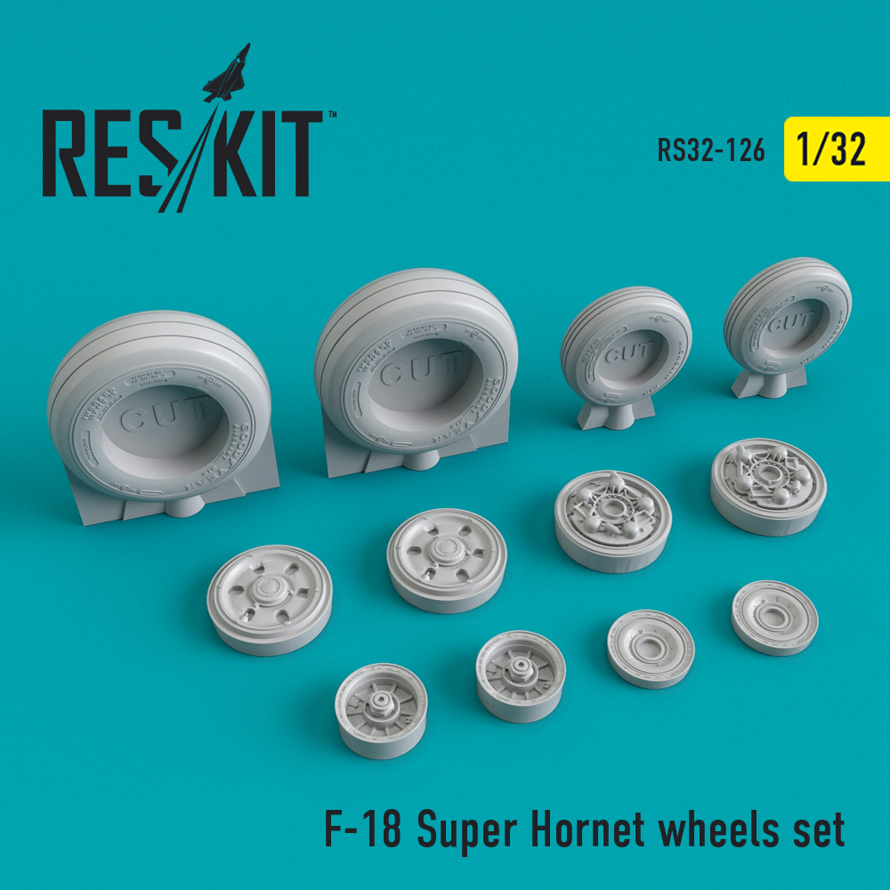 1/32 F-18 Super Hornet wheels set
