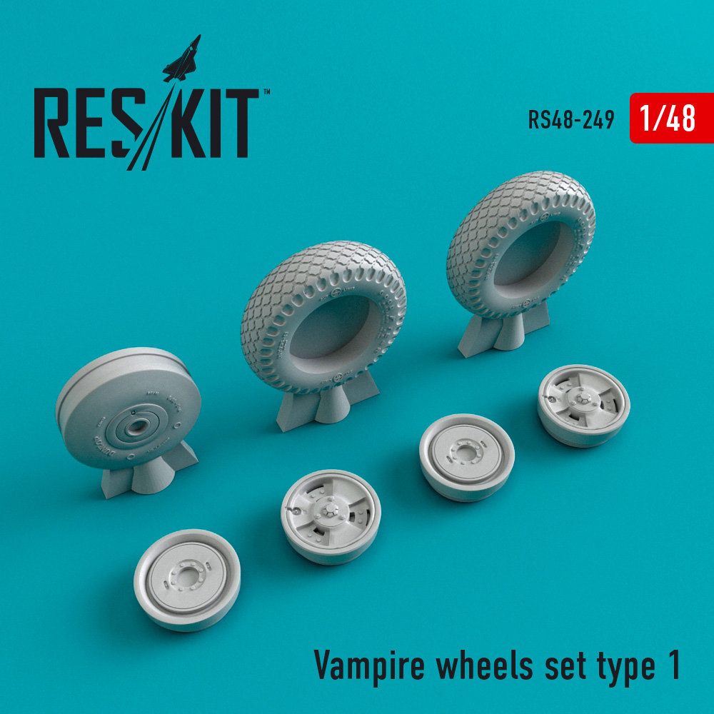 1/48 Vampire type 1 wheels ((TRUMP/HOBBYCR.)