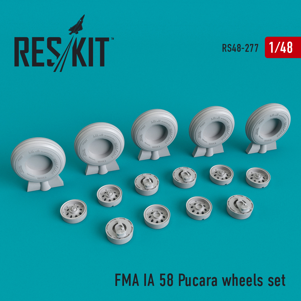 1/48 FMA IA 58 Pucará (Pucara) wheels (KIN)