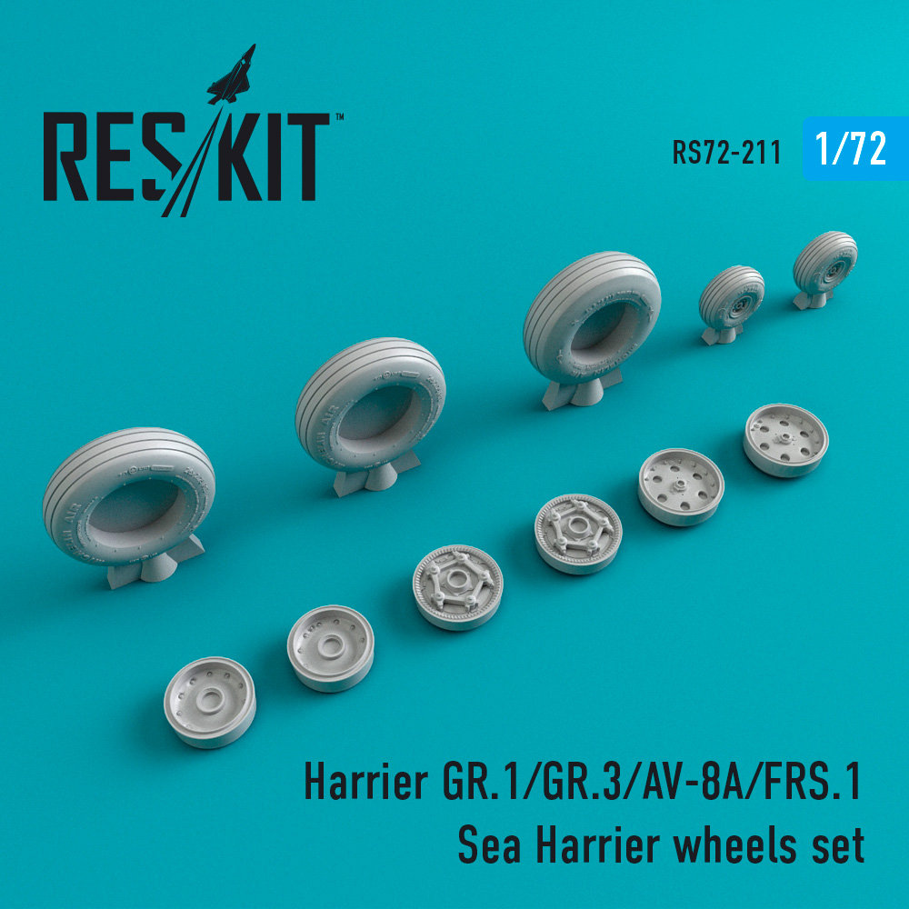 1/72 Harrier GR.1/GR.3/AV-8A/FRS.1 wheels