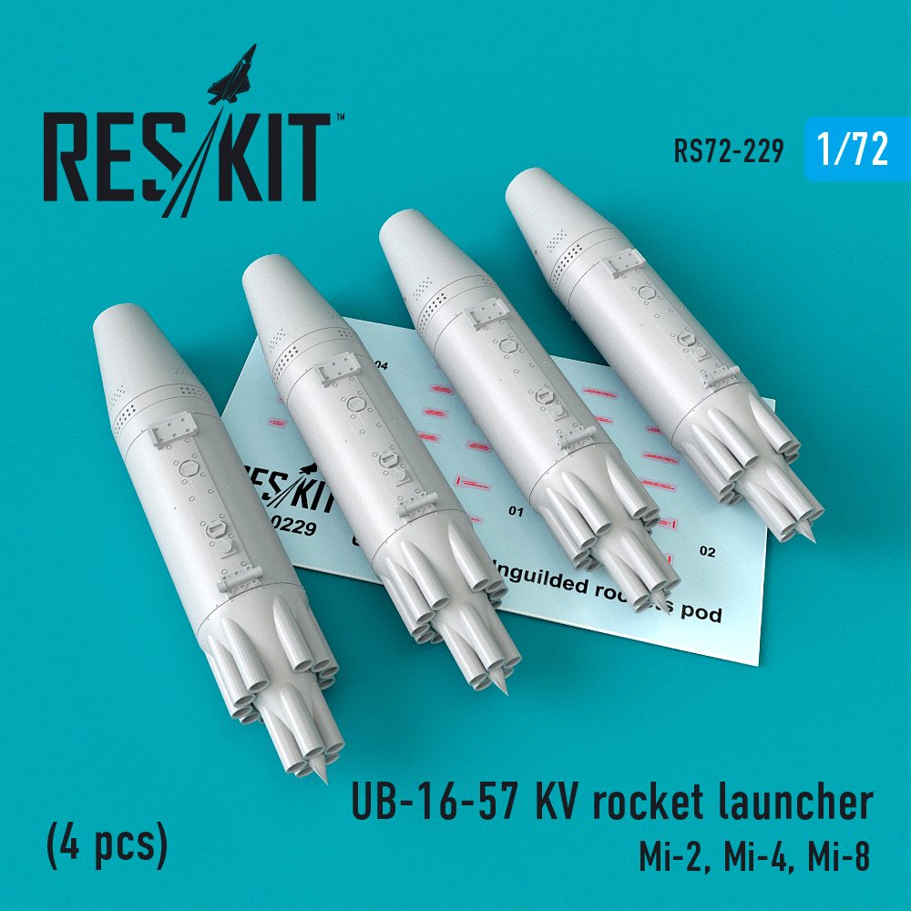 1/72 UB-16-57 KV rocket launcher (4 pcs.)