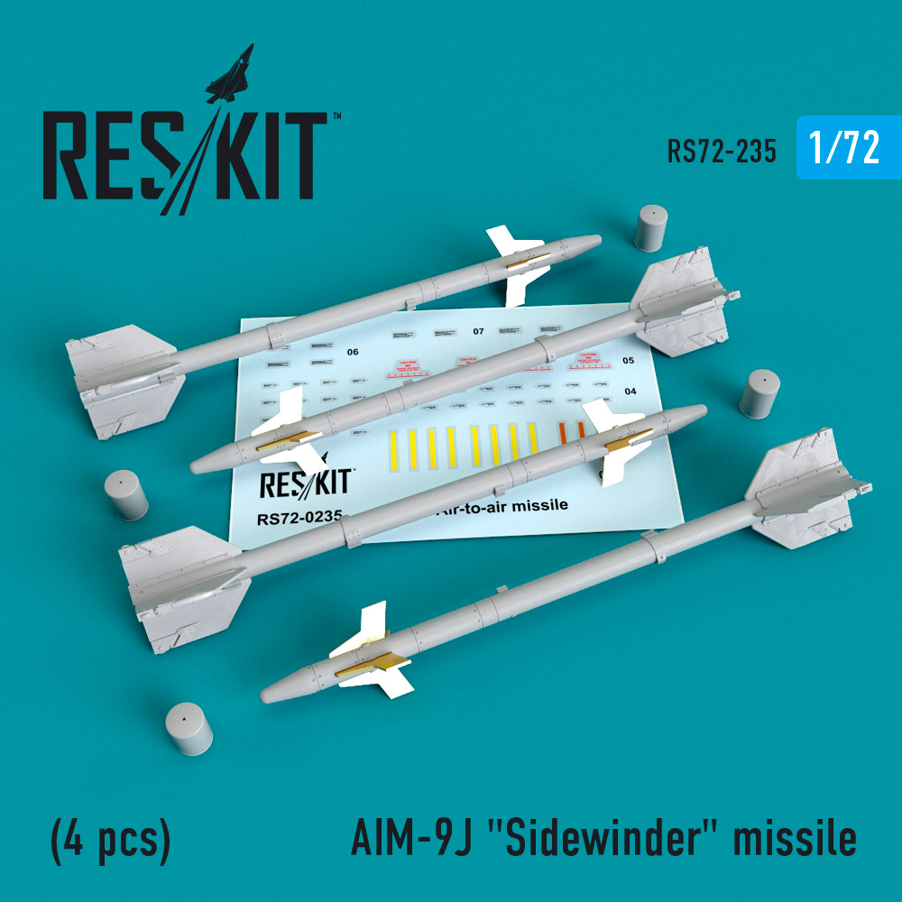 1/72 AIM-9J Sidewinder missile (4 pcs.) 