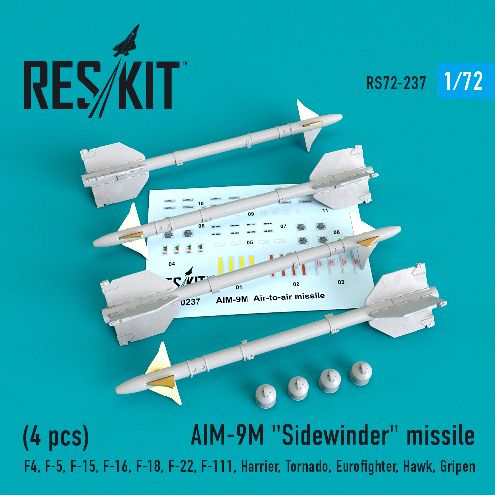 1/72 AIM-9M Sidewinder missile (4 pcs.) 