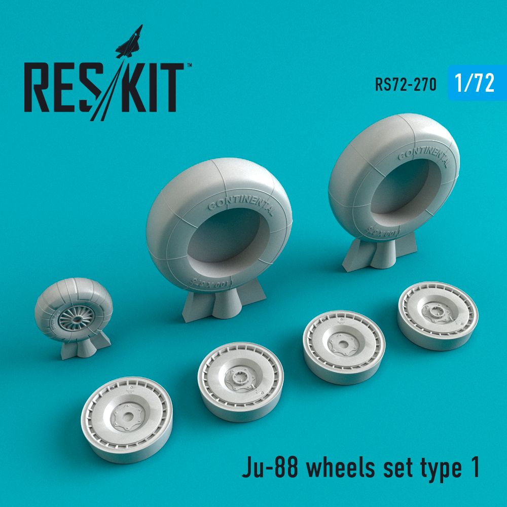 1/72 Ju-88 wheels set type 1 