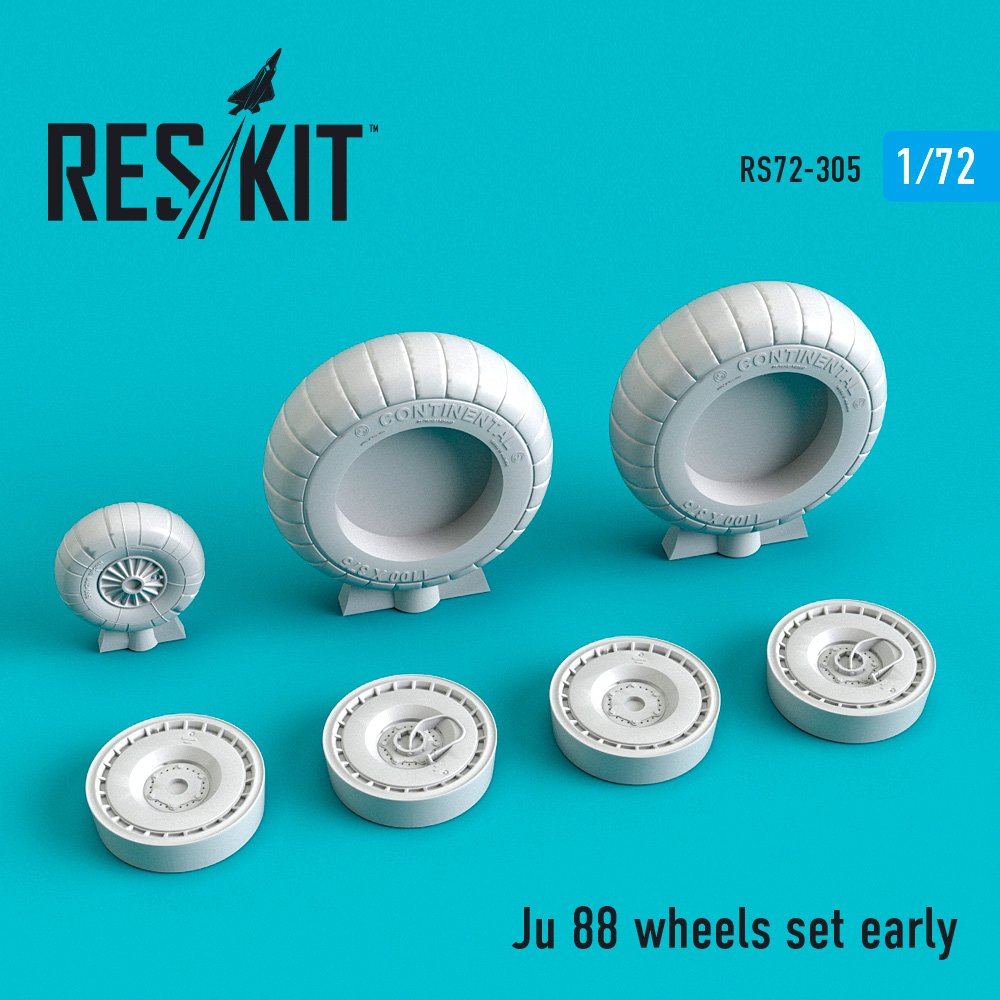 1/72 Ju 88 wheels set early version