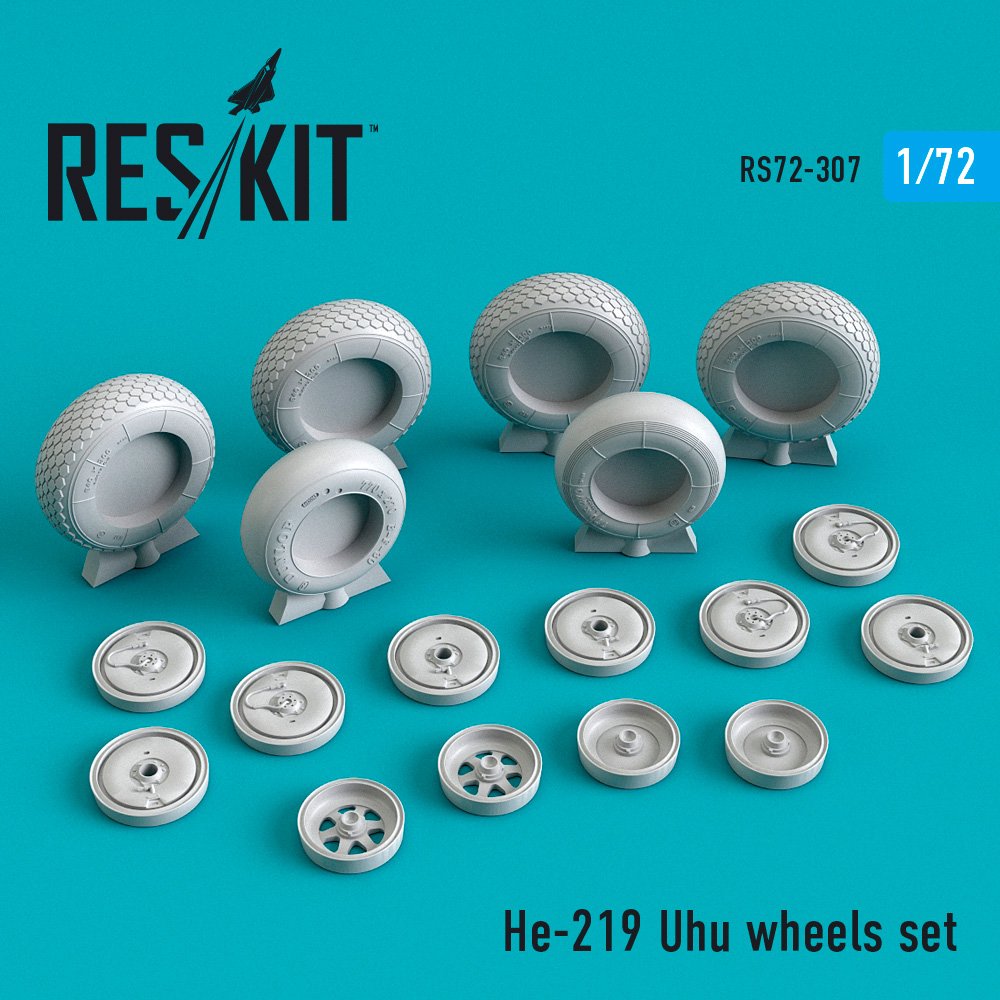 1/72 He-219 Uhu wheels set