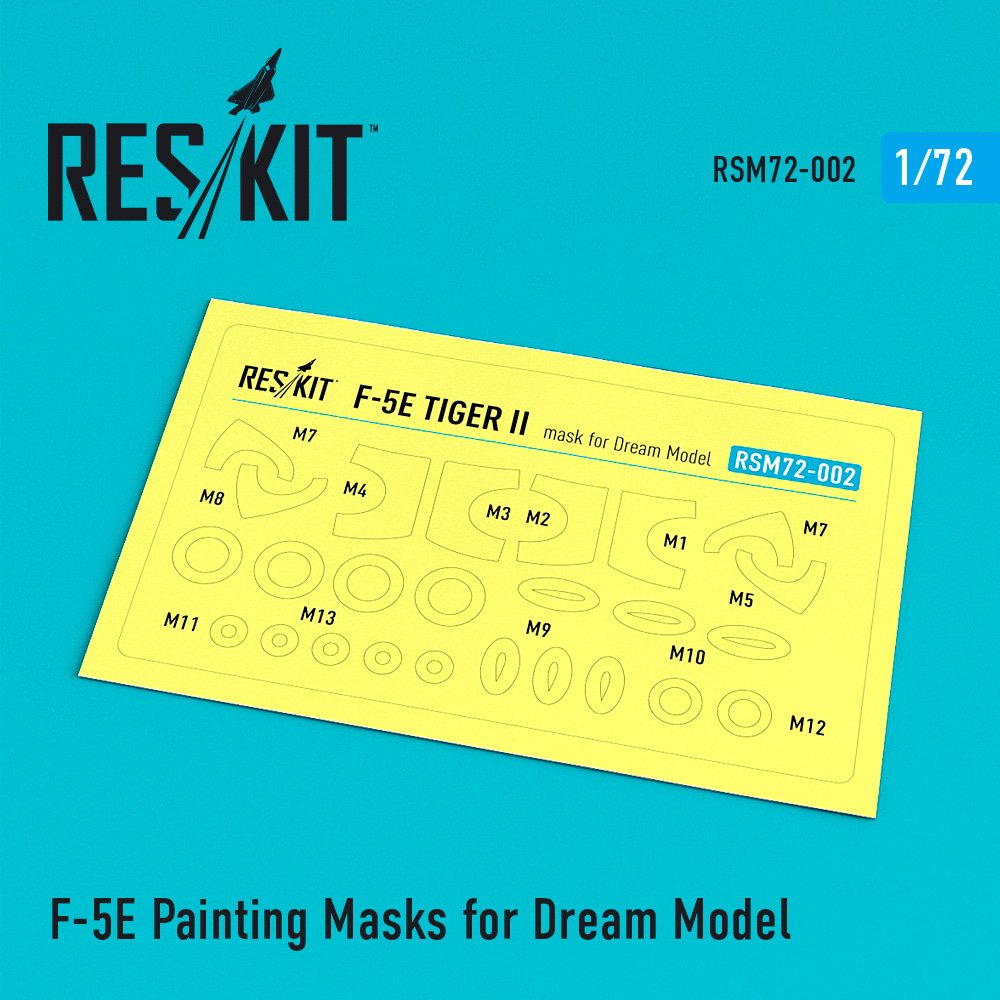 1/72 F-5E Tiger II Painting Masks (DREAMMODEL)