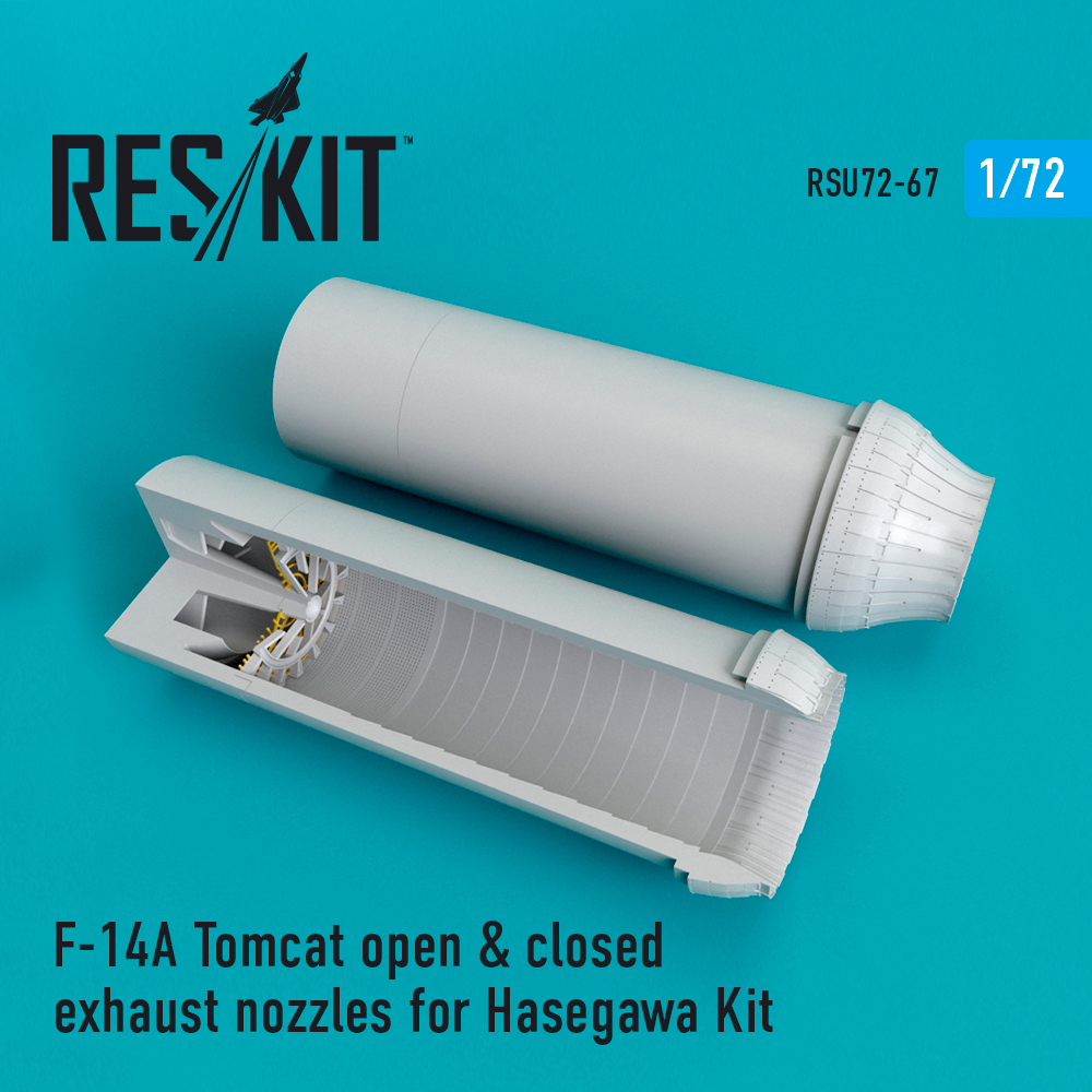 1/72 F-14A Tomcat open&closed exh. (HAS)