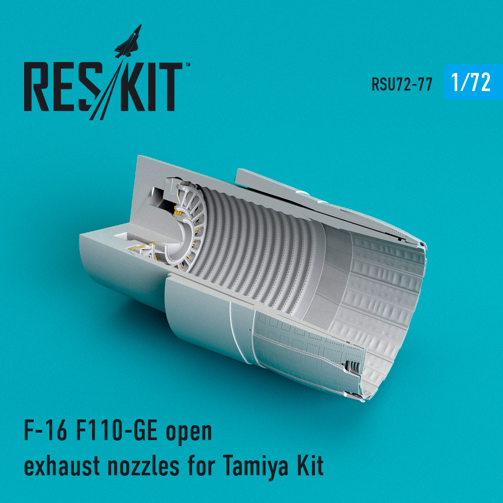 1/72 F-16 F110-GE open exh. nozzles (TAM)