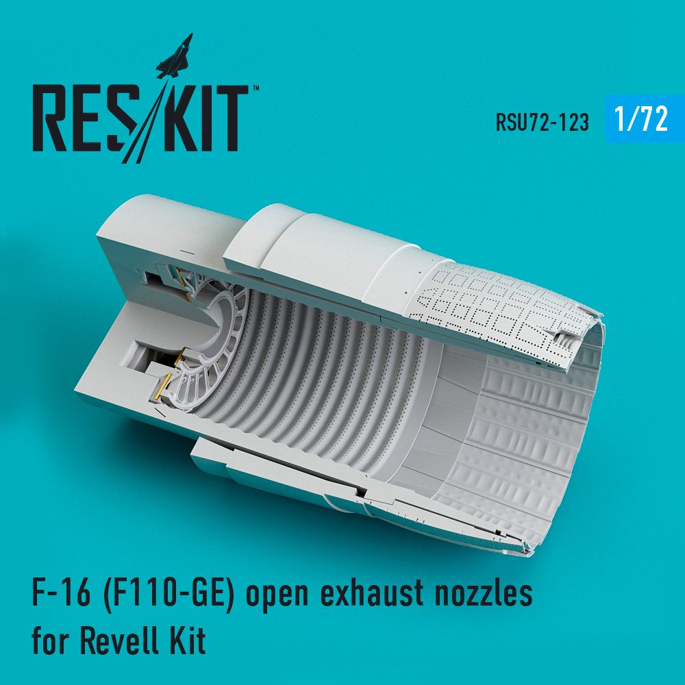 1/72 F-16 (F110-GE) open exhaust nozzles (REV)