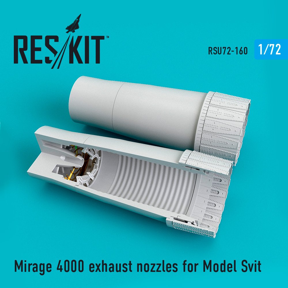 1/72 Mirage 4000 exhaust nozzles (MSVIT)