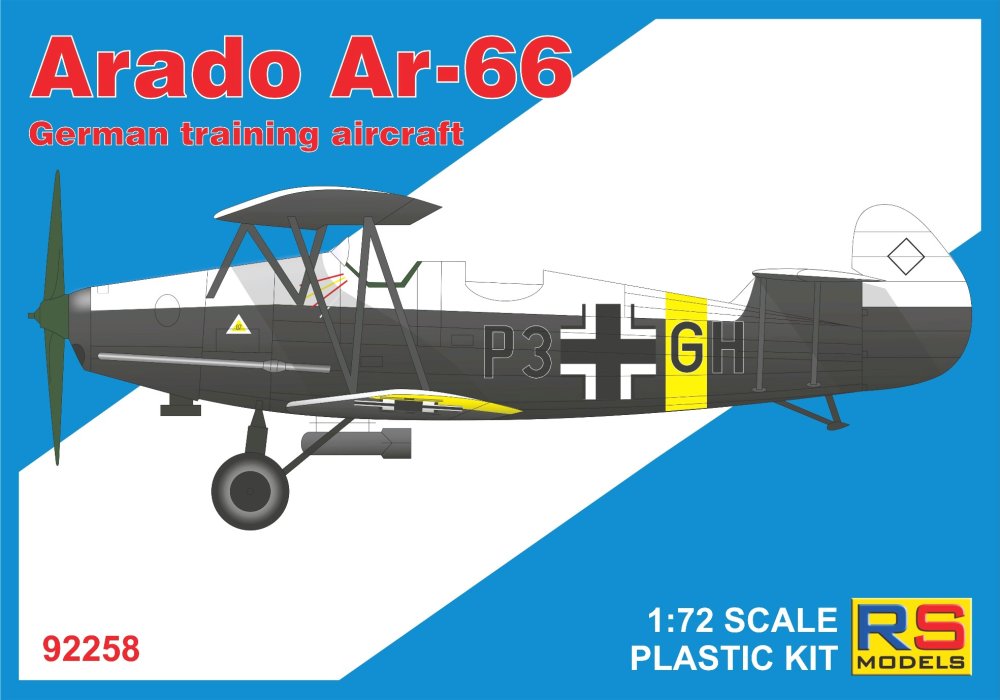 1/72 Arado Ar-66 (4x camo Luftwaffe)