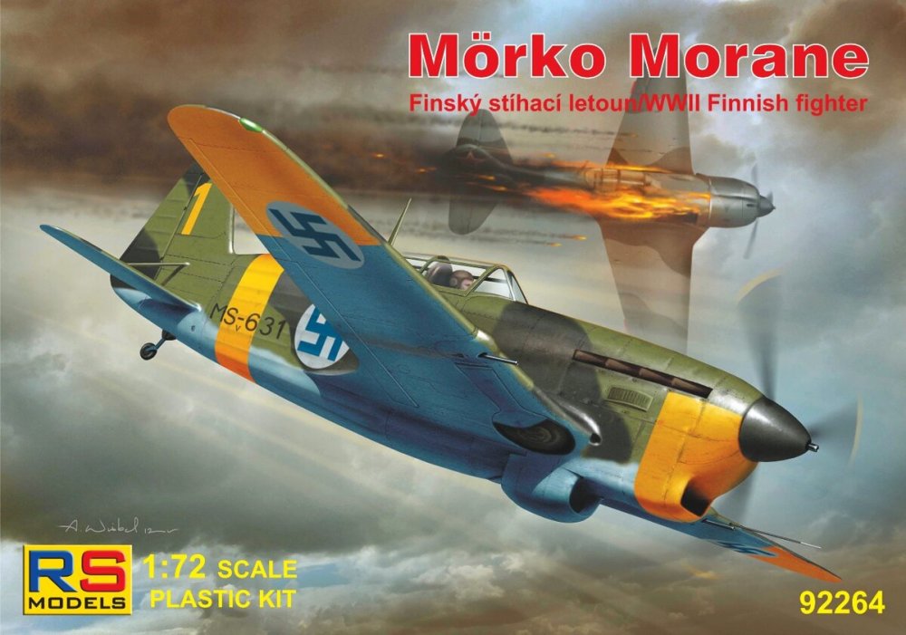 1/72 Mörko Morane Finnish WWII fighter (3x camo)