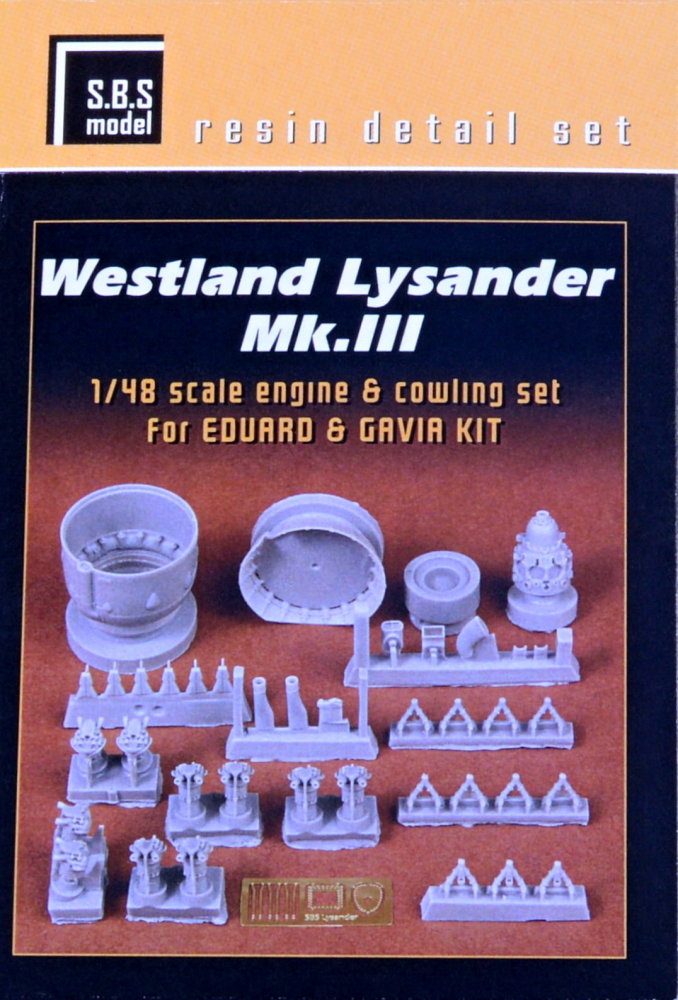 1/48 Westland Lysander Mk.III engine & cowling set