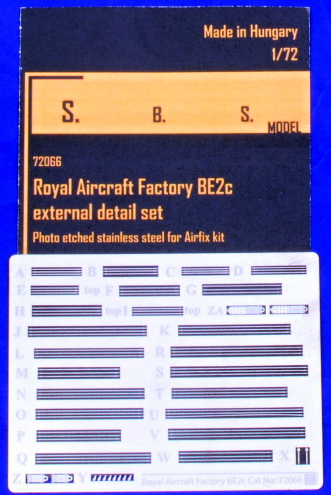 1/72 Royal Aircraft Factory BE2c External PE set