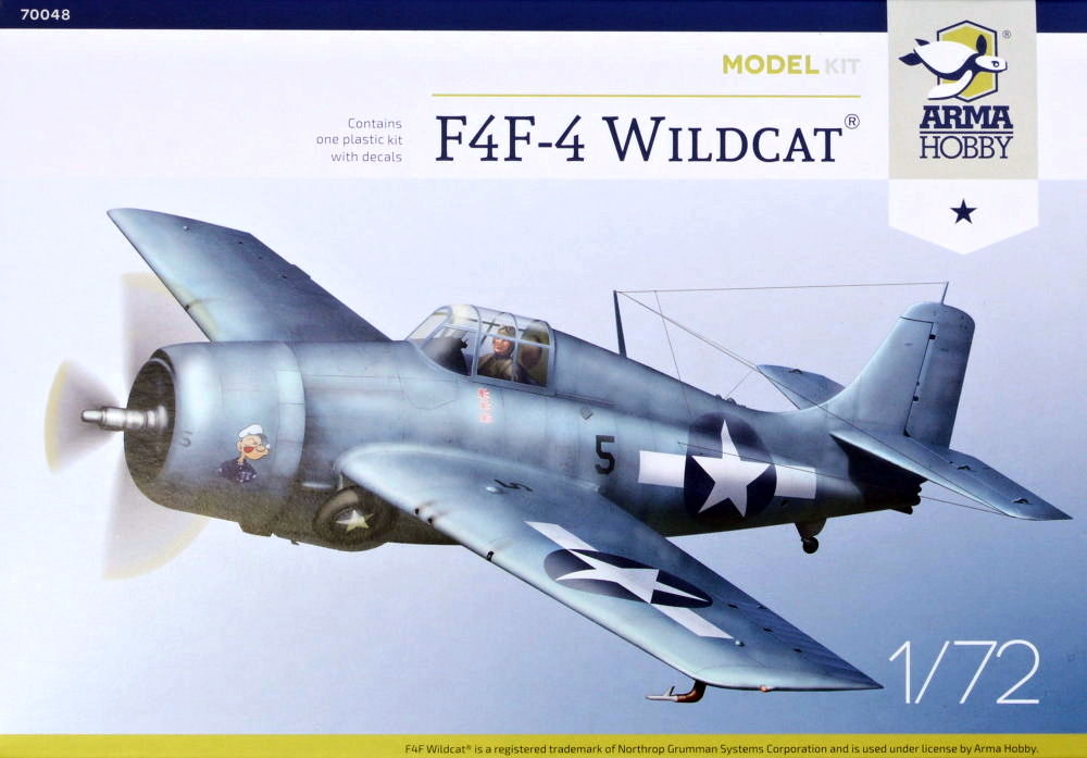 1/72 F4F-4 Wildcat Model Kit (2x camo)