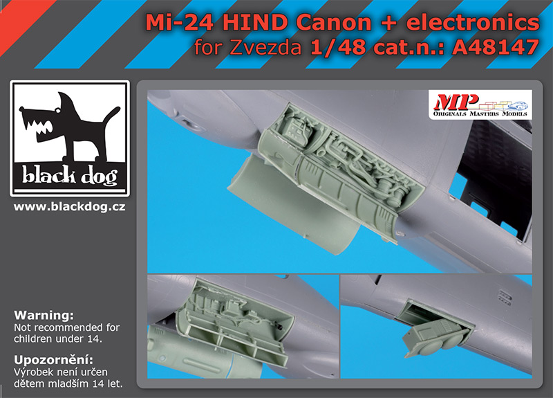 1/48 Mi-24 Hind canon+electronics (ZVE)