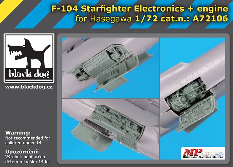 1/72 F-104 Starfighter electronics+engine (HAS)