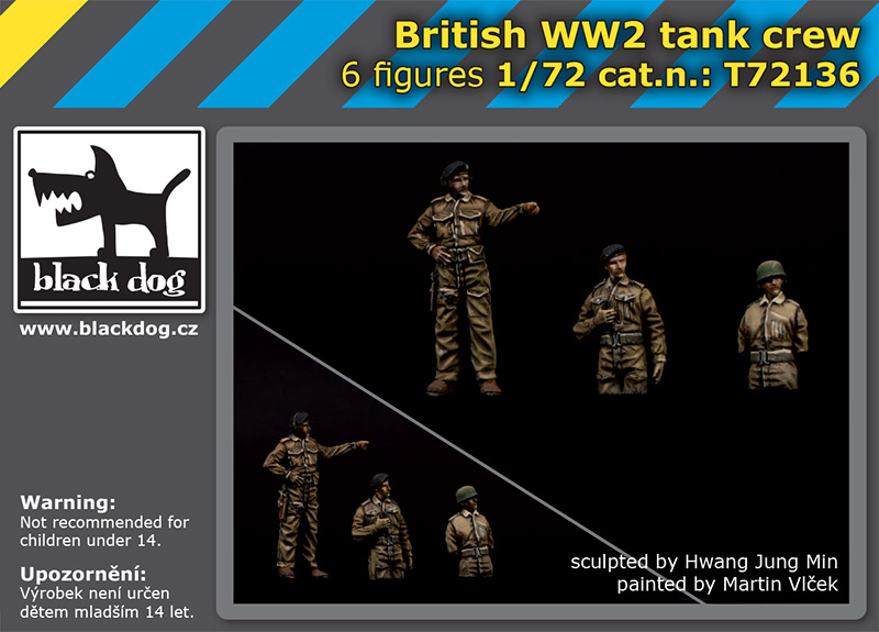 1/72 British WWII tank crew (6 fig.)