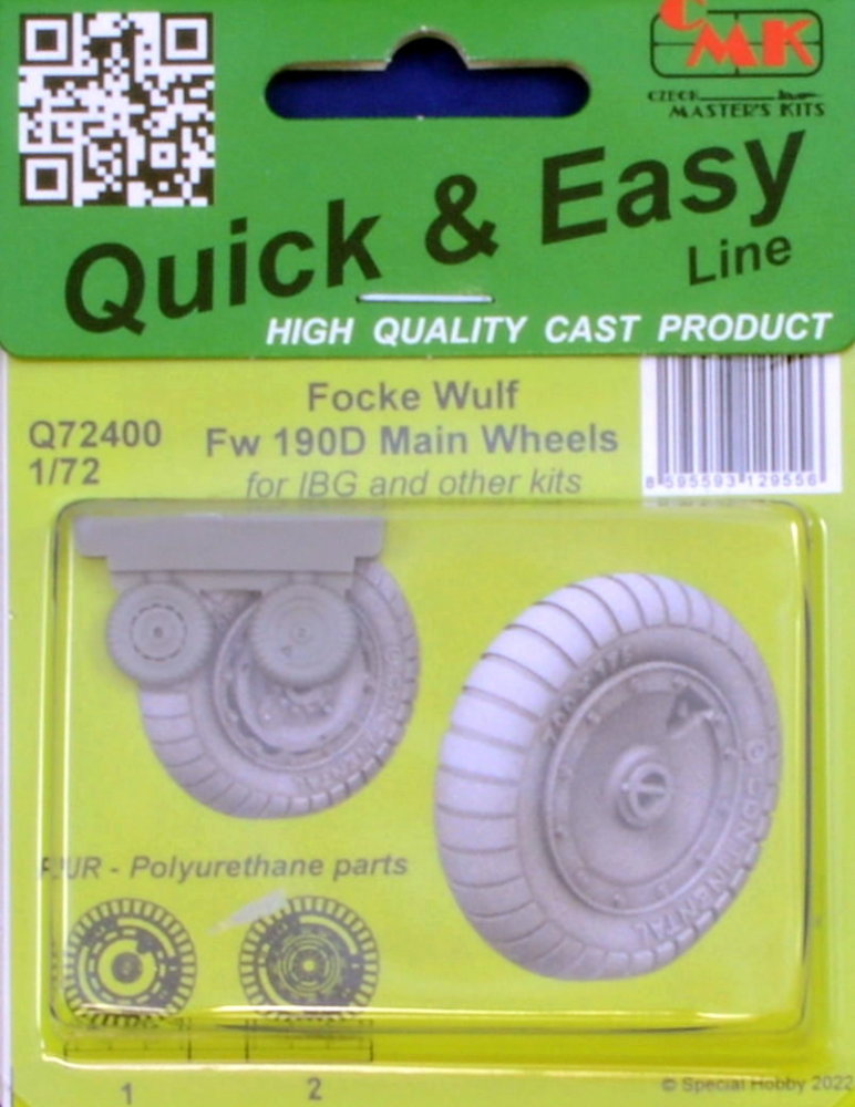 1/72 Focke Wulf Fw 190D-9 Main wheels (IBG)