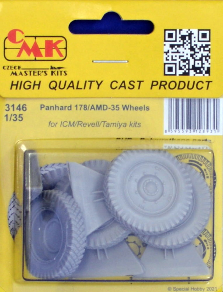 1/35 Panhard 178 / AMD-35 wheels (ICM/REV/TAM)