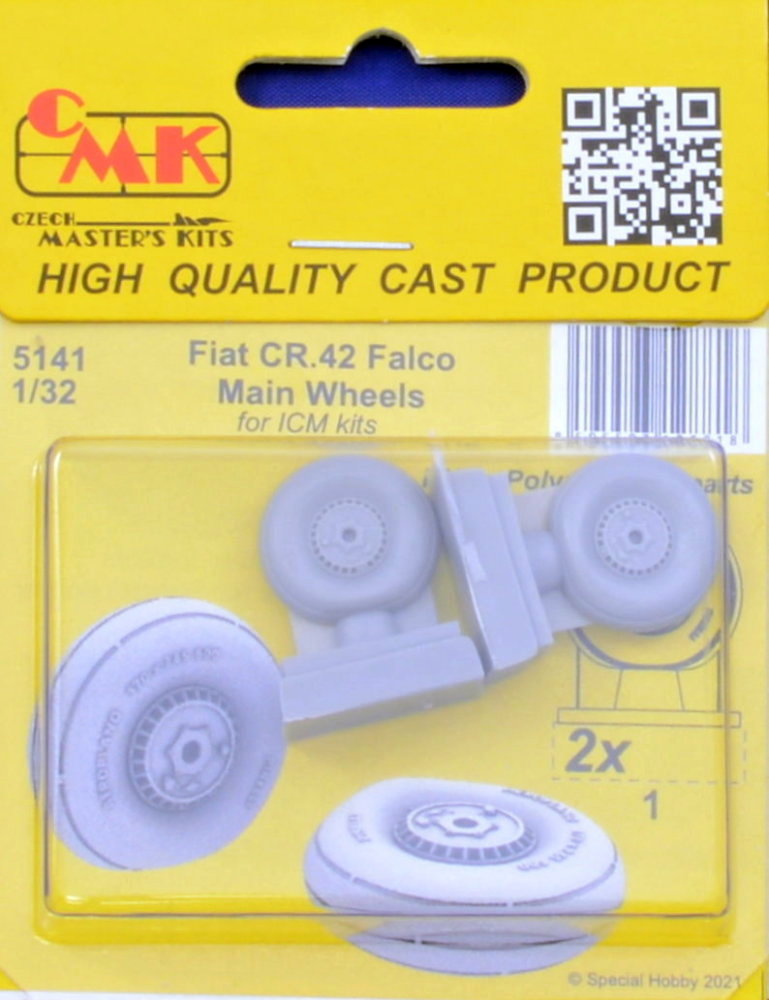 1/32 Fiat CR.42 Falco - Main Wheels (ICM)