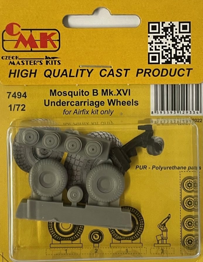 1/72 Mosquito B Mk.XVI Undercar.wheels (AIRFIX)