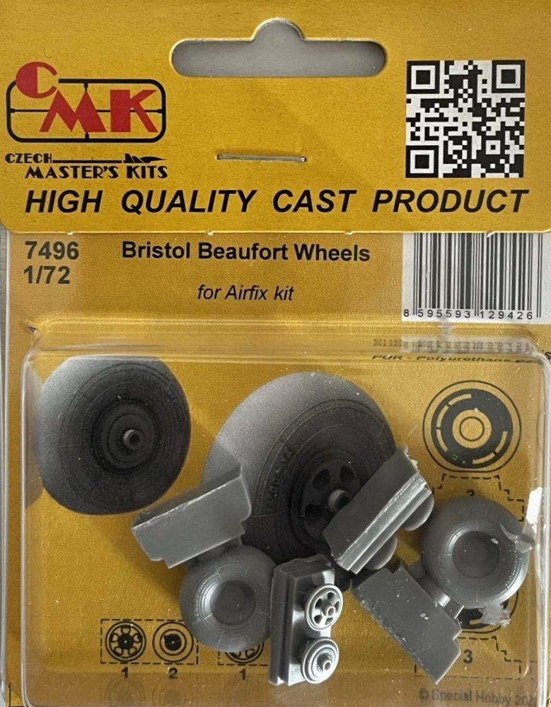 1/72 Bristol Beaufort Wheels (AIRFIX)