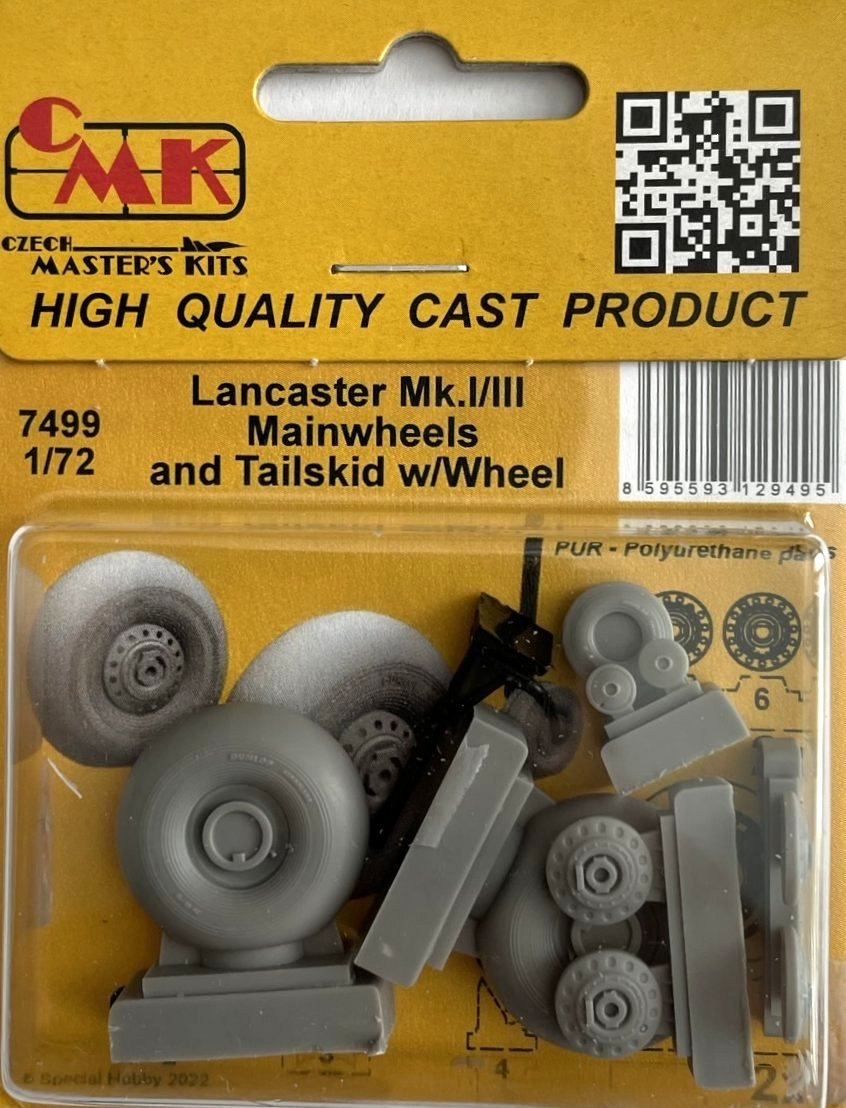 1/72 Lancaster Mk.I/III Mainwheels&Tailskid wheel