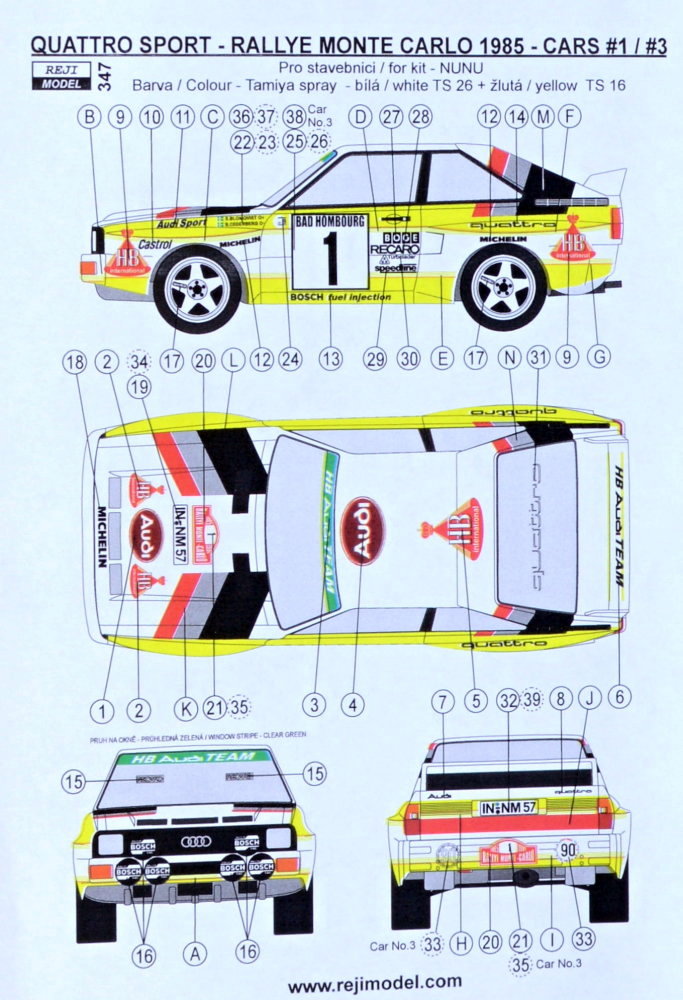 1/24 Quattro Sport Rally Monte Carlo 1985 (decal)
